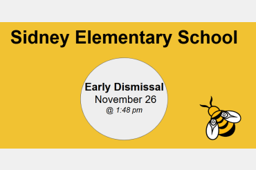 Early Dismissal- School ends 1:48pm