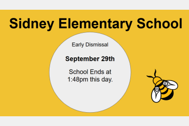 Early Dismissal- School ends 1:48pm