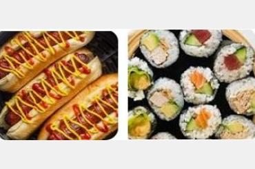 Fun Lunch - Hot Dogs and Sushi