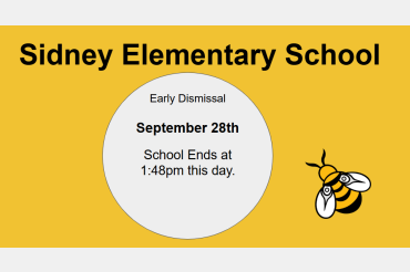 Early Dismissal- School ends 1:48pm