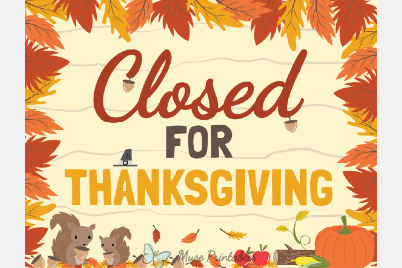 thanksgiving closure